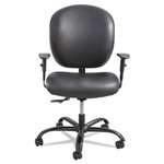 SAFCO PRODUCTS Alday Series Intensive Use Chair, Vinyl Back, Vinyl Seat, Black