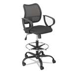 SAFCO PRODUCTS Vue Series Mesh Extended Height Chair, Acrylic Fabric Seat, Black