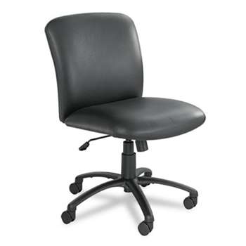 SAFCO PRODUCTS Uber Series Big & Tall Swivel/Tilt Mid Back Chair, Vinyl, Black