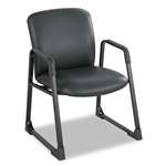 SAFCO PRODUCTS Uber Series Big & Tall Sled Base Guest Chair, Vinyl, Black
