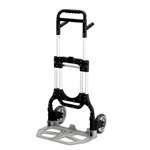 SAFCO PRODUCTS Stow-Away Heavy-Duty Hand Truck, 500lb Capacity, 23w x 24d x 50h, Aluminum