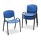 SAFCO PRODUCTS Contour Stacking Chairs, Blue w/Black Frame, 4/Carton