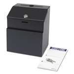 SAFCO PRODUCTS Steel Suggestion/Key Drop Box with Locking Top, 7 x 6 x 8 1/2