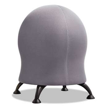 Safco 4750GR Zenergy Ball Chair, 22 1/2" Diameter x 23" High, Gray/Black