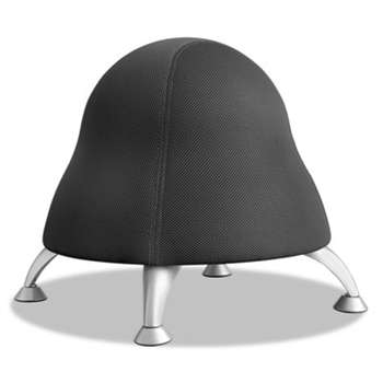 SAFCO PRODUCTS Runtz Ball Chair, 12" Diameter x 17" High, Licorice Black
