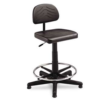 Safco 5110 TaskMaster Series EconoMahogany WorkBench Chair, Black