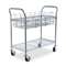 SAFCO PRODUCTS Wire Mail Cart, 600-lb Cap, 18-3/4w x 39d x 38-1/2h, Metallic Gray