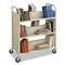 SAFCO PRODUCTS Steel Book Cart, Six-Shelf, 36w x 18-1/2d x 43-1/2h, Sand