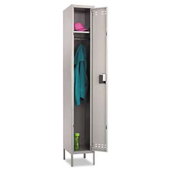 SAFCO PRODUCTS Single-Tier Locker, 12w x 18d x 78h, Two-Tone Gray