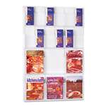 SAFCO PRODUCTS Reveal Clear Literature Displays, 18 Compartments, 30w x 2d x 45h, Clear