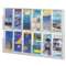 SAFCO PRODUCTS Reveal Clear Literature Displays, 12 Compartments, 30 w x 2d x 20 1/4h, Clear