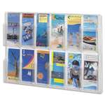 SAFCO PRODUCTS Reveal Clear Literature Displays, 12 Compartments, 30 w x 2d x 20 1/4h, Clear