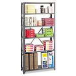 SAFCO PRODUCTS Commercial Steel Shelving Unit, Six-Shelf, 36w x 12d x 75h, Dark Gray