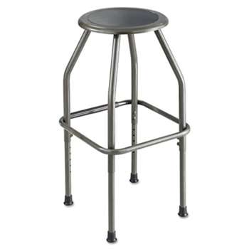SAFCO PRODUCTS Diesel Series Industrial Stool, Stationary Padded Seat, Steel Frame, Pewter