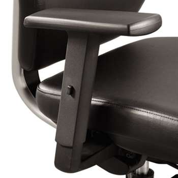 SAFCO PRODUCTS Height-Adjustable T-Pad Arms for Sol Task Chair, Nylon, Black, 2/Pair