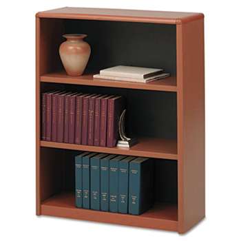 SAFCO PRODUCTS Value Mate Series Metal Bookcase, Three-Shelf, 31-3/4w x 13-1/2d x 41h, Cherry