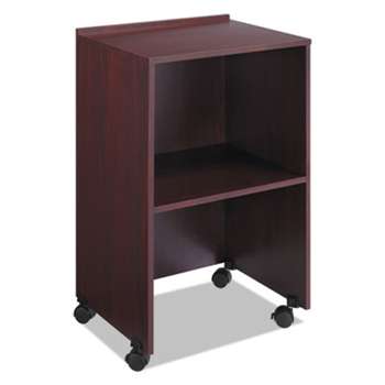 SAFCO PRODUCTS Lectern Base/Media Cart, 21-1/4w x 17-1/2d x 33-3/4h, Mahogany