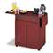 SAFCO PRODUCTS Hospitality Service Cart, One-Shelf, 32-1/2w x 20-1/2d x 38-3/4h, Mahogany