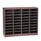 SAFCO PRODUCTS Wood/Fiberboard E-Z Stor Sorter, 36 Sections, 40 x 11 3/4 x 32 1/2, Mahogany