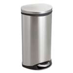SAFCO PRODUCTS Step-On Medical Receptacle, 7.5gal, Stainless Steel