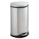 SAFCO PRODUCTS Step-On Medical Receptacle, 12.5gal, Stainless Steel