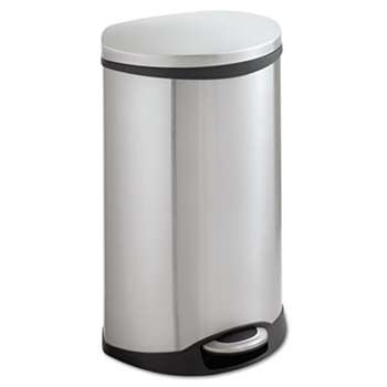 SAFCO PRODUCTS Step-On Medical Receptacle, 12.5gal, Stainless Steel