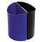 SAFCO PRODUCTS Desk-Side Recycling Receptacle, 3gal, Black and Blue