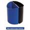 SAFCO PRODUCTS Desk-Side Recycling Receptacle, 7gal, Black and Blue