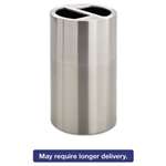 SAFCO PRODUCTS Dual Recycling Receptacle, 30gal, Stainless Steel