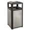 SAFCO PRODUCTS Ashtray-Top Evos Series Steel Waste Container, 38gal, Black