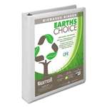 SAMSILL CORPORATION Earth's Choice Biobased D-Ring View Binder, 1" Cap, White