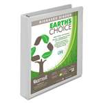 SAMSILL CORPORATION Earth's Choice Biobased Round Ring View Binder, 1" Cap, White