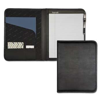 SAMSILL CORPORATION Professional Padfolio, Storage Pockets/Card Slots, Writing Pad, Black