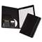 SAMSILL CORPORATION Slimline Padfolio, Leather-Look/Faux Reptile Trim, Writing Pad, Black