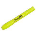 SANFORD Gel Highlighter, Bullet Tip, Fluorescent Yellow, Dozen