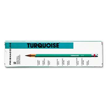 SANFORD Turquoise Drawing Pencil, 4B, 1.98 mm, Dozen