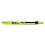 SANFORD Accent Retractable Highlighters, Chisel Tip, Fluorescent Yellow, Dozen