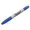 SANFORD Twin-Tip Permanent Marker, Fine/Ultra Fine Point, Blue