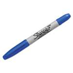 SANFORD Twin-Tip Permanent Marker, Fine/Ultra Fine Point, Blue