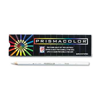 SANFORD Premier Colored Pencil, White Lead/Barrel, Dozen