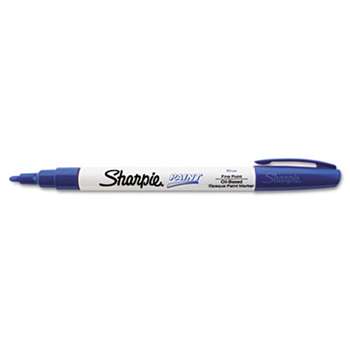 SANFORD Permanent Paint Marker, Fine Point, Blue