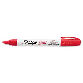 SANFORD Permanent Paint Marker, Medium Point, Red