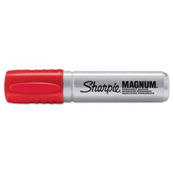 SANFORD Magnum Oversized Permanent Marker, Chisel Tip, Red
