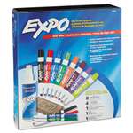 SANFORD Low-Odor Dry Erase Marker, Eraser & Cleaner, Chisel/Fine, 12/Set