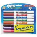 SANFORD Low-Odor Dry-Erase Marker, Fine Point, Assorted, 8/Set