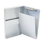 SAUNDERS MFG. CO., INC. Snapak Aluminum Side-Open Forms Folder, 3/8" Clip, 5 2/3 x 9 1/2 Sheets, Silver