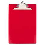 SAUNDERS MFG. CO., INC. Recycled Plastic Clipboards, 1" Clip Cap, 8 1/2 x 12 Sheets, Red