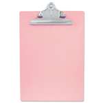 SAUNDERS MFG. CO., INC. Recycled Plastic Clipboard with Ruler Edge, 1" Clip Cap, 8 1/2 x 12 Sheets, Pink