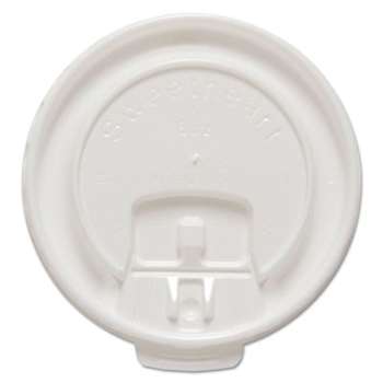 SOLO CUPS Liftback & Lock Tab Cup Lids for Foam Cups, Fits 8 oz Trophy Cups, WE, 100/PK