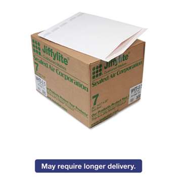 ANLE PAPER/SEALED AIR CORP. Jiffylite Self-Seal Mailer, Side Seam, #7, 14 1/4 x 20, White, 50/Carton